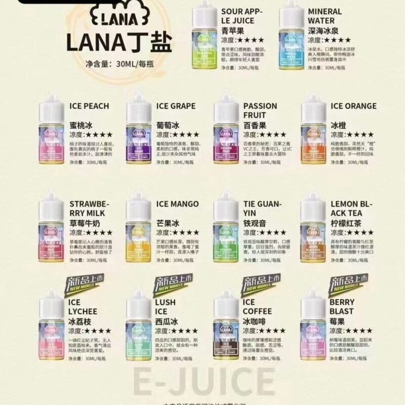 清倉-最新版正品拉娜油LANA拉娜油極冰娜拉油LANA LANAVAPEM原廠拉娜油最新版 買五送一拉娜超涼油